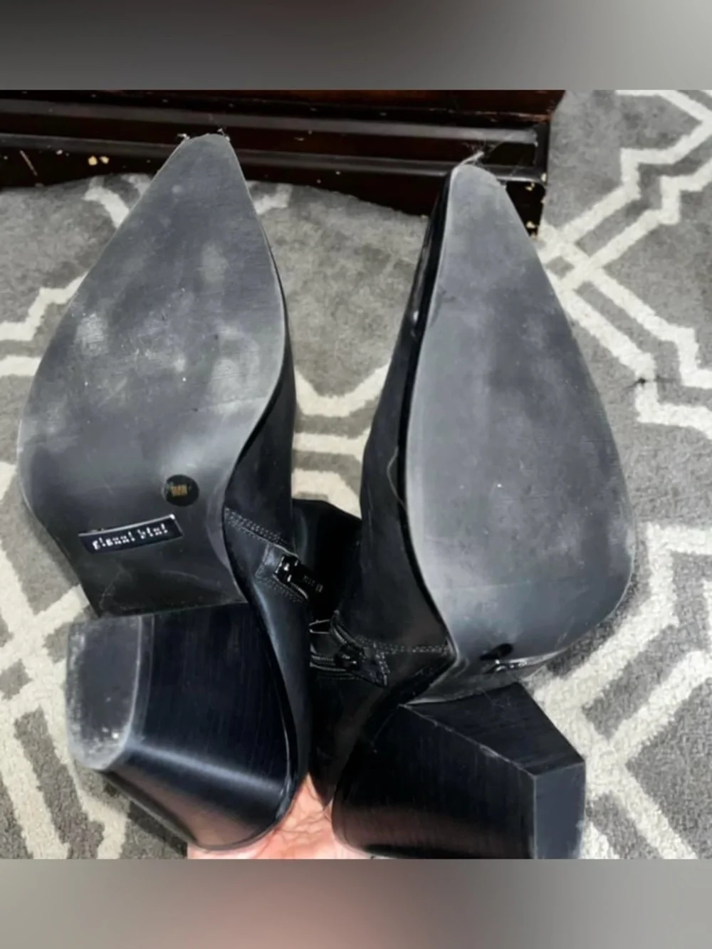 Gianni Bini Black Heeled Boots - Picture 4 of 4